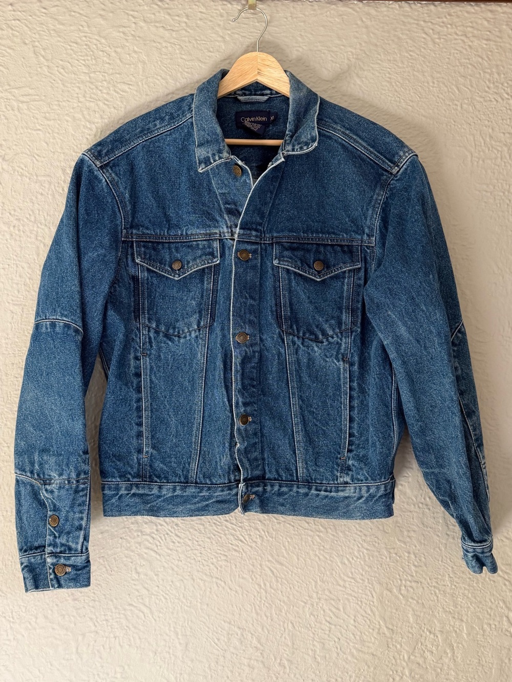 Calvin Klein Women’s Blue Denim Trucker Jacket